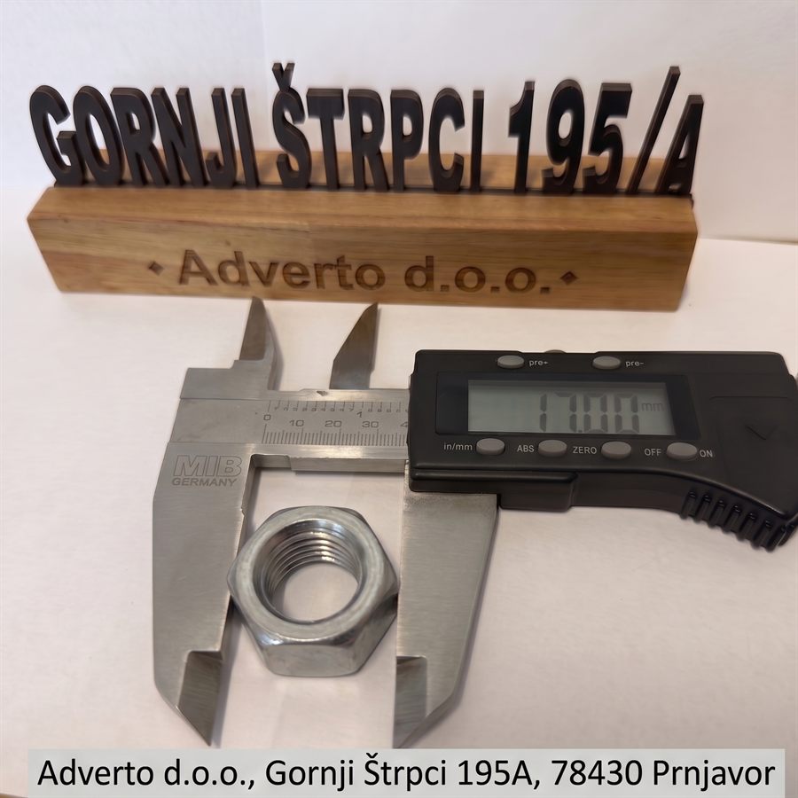 Navrtka 6UG 934 8 17 mm