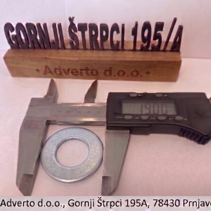 Podloška DIN 125 A 140HV (A2K) D10,5 19 mm